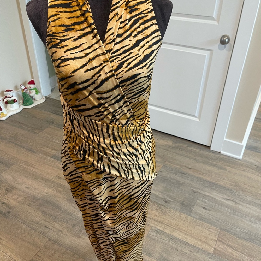 RACHEL Rachel Roy Animal Print Maxi Dress